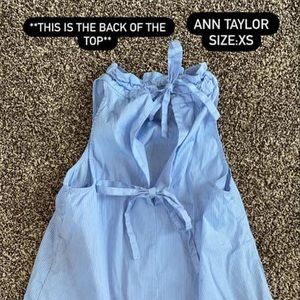 Ann Taylor cut out back dressy top